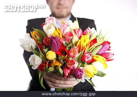 
                Tulpe, Blumenstrauß, Tulpenstrauß, Schenken                   