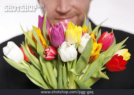 
                Tulpe, Blumenstrauß, Tulpenstrauß, Schenken                   