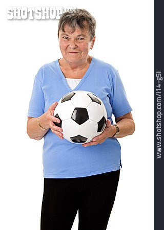 
                Seniorin, Fußball, Fitness                   