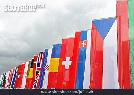 
                International, Fahne, Nationalflagge                   