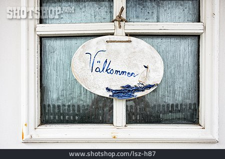 
                Fenster, Schweden, Willkommen, Gastfreundschaft                   
