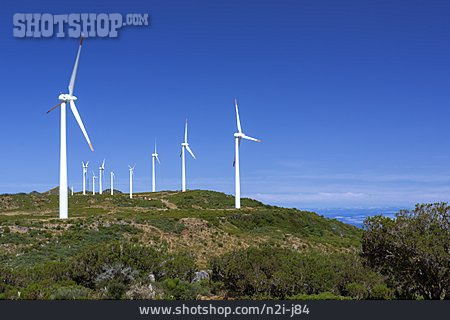 
                Windrad, Windkraft, Madeira                   