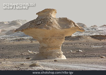 
                Felsformation, Kalkstein, Libysche Wüste                   