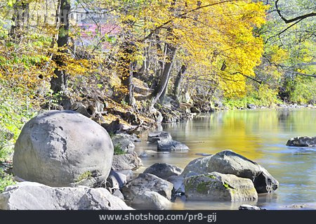
                Herbst, Flussufer                   