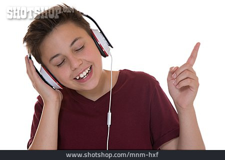 
                Junge, Musik, Hören, Kopfhörer                   