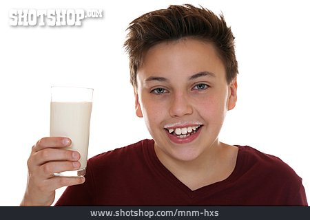 
                Boy, Milk, Milk Glass                   