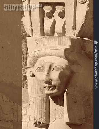 
                Skulptur, Totentempel, Deir El-bahari                   