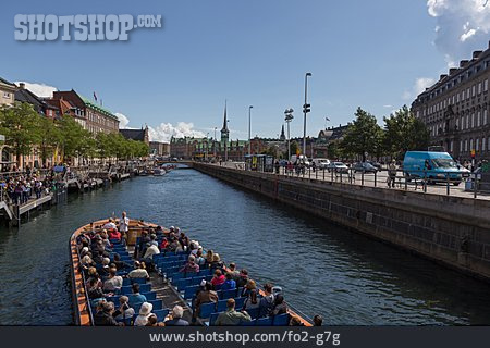 
                Tourismus, Hafenrundfahrt, Kopenhagen, Ausflugsdampfer                   