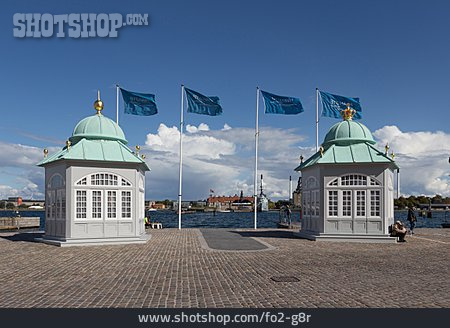 
                Anlegestelle, Kopenhagen, Pavillon, Königlicher Anleger                   