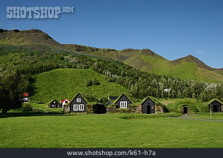 
                Dorf, Island, Skógar                   