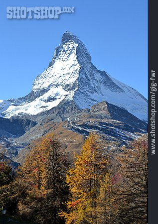 
                Herbst, Berggipfel, Matterhorn                   