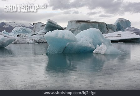 
                Island, Gletscher, Gletscherlagune                   