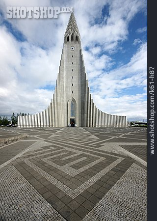 
                Moderne Baukunst, Reykjavík, Hallgrimskirkja                   