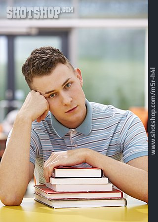
                Pupils, College Student, Stacking Books                   