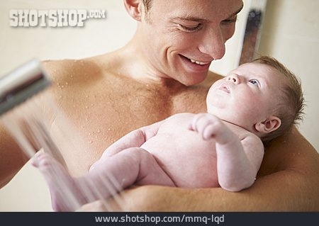 
                Baby, Father, Care & Charity, Showering                   