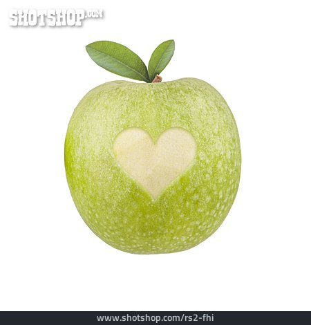 
                Gesunde Ernährung, Apfel, Herz                   