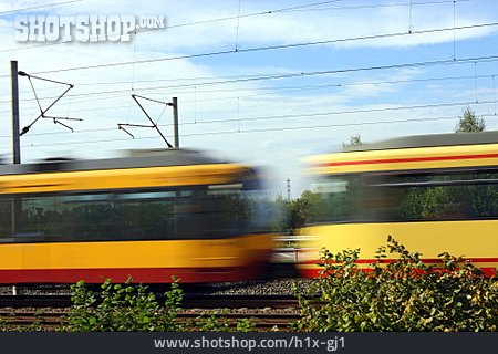 
                Blurred Motion, Train, S-bahn, Public Transport                   