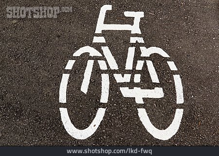 
                Fahrradspur, Radweg                   