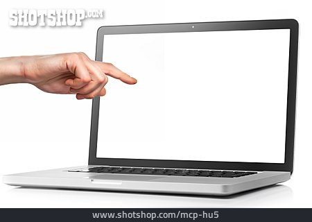 
                Laptop, Fingerzeig                   
