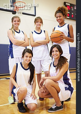 
                Mannschaft, Team, Basketballspielerin                   