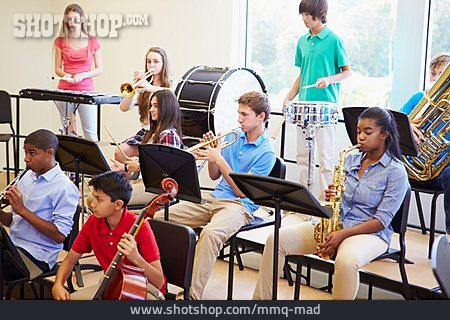 
                Orchester, Musikunterricht, Musikschüler                   