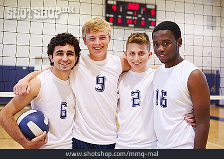 
                Mannschaft, Volleyballspieler                   