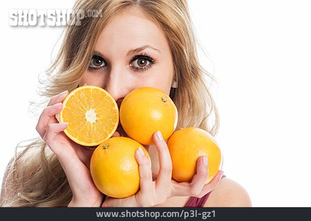 
                Frau, Orange, Vitamin C                   