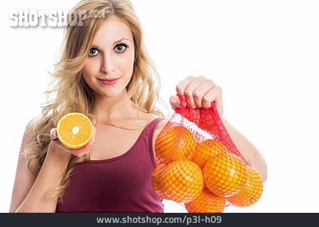 
                Frau, Orange, Vitamin C                   