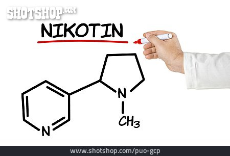 
                Nikotin, Strukturformel                   
