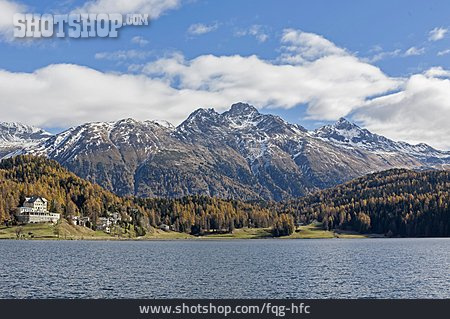 
                Mountain Range, St. Moritz, St. Moritzersee                   