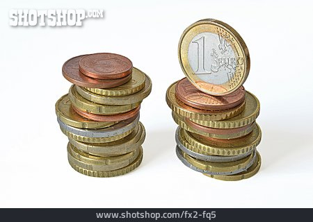 
                Geld, Euro, Kleingeld, Münzen                   