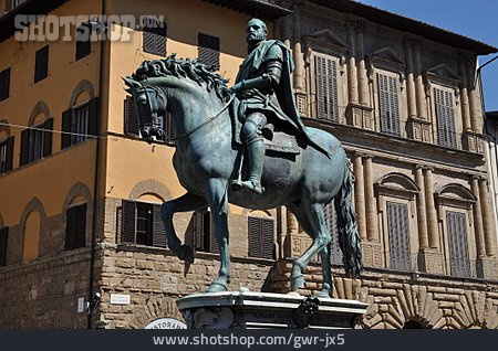 
                Reiterstandbild, Piazza Della Signoria, Cosimo I. De’ Medici                   