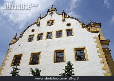 
                Rathaus, Giebel, Freiberg                   