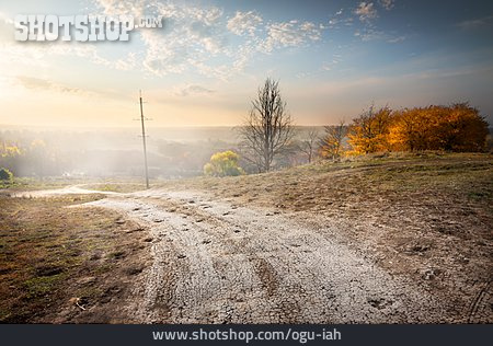 
                Landschaft, Hochnebel, Ukraine, Krim                   