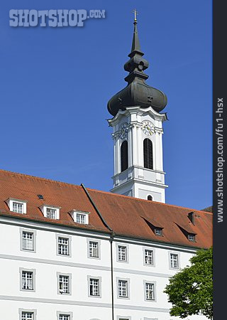 
                Kirche, Glockenturm, Dießen, Marienmünster                   