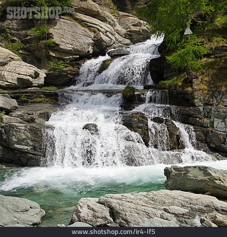 
                Wasserfall, Fluss, Aostatal                   