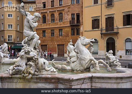 
                Brunnenfigur, Piazza Navona, Fontana Del Moro                   