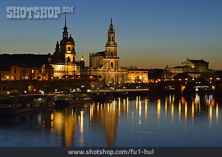 
                Dresden, Frauenkirche, Brühlsche Terrasse                   
