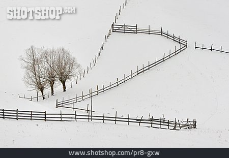 
                Zaun, Schnee                   