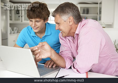 
                Father, Laptop, Son                   