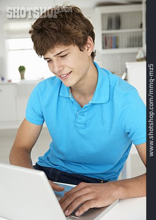 
                Boy, Teenager, Laptop                   