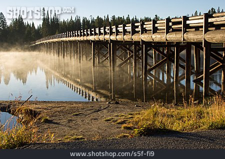 
                Brücke, Yellowstone-nationalpark, Snake River                   