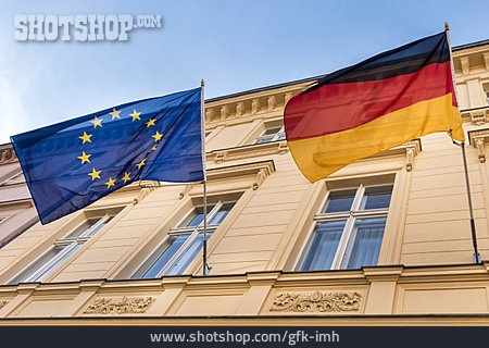 
                Europäische Union, Deutschlandflagge, Europaflagge                   