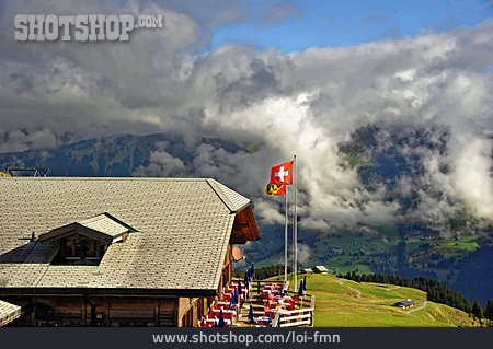 
                Hütte, Schweiz, Alm, Berggasthof                   