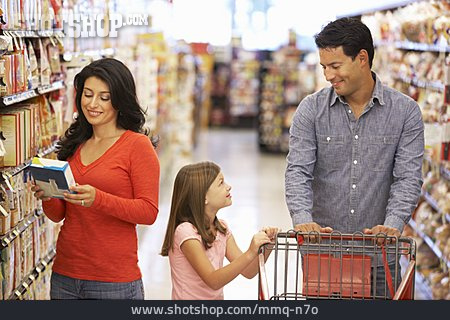 
                Einkaufen, Familie, Supermarkt, Verbraucher                   