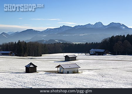 
                Landschaft, Winter, Bayern                   
