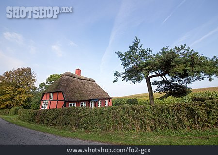 
                Haus, Fachwerkhaus, Dänemark, Langeland                   
