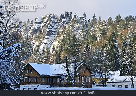 
                Winter, Zittauer Gebirge, Nonnenfelsen                   