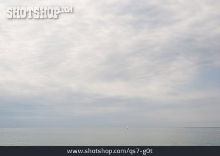 
                Stille, Ostsee, Segelboot                   