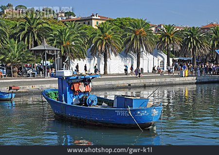 
                Hafen, Fischerboot, La Spezia                   